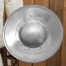 Medieval Steel Buckler – Round Fist Shield with Grip | 14th–16th Century - Outlet