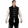 Medieval Suede Leather Jerkin 'Adrián', Black