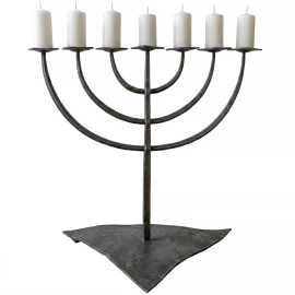 Traditioneller siebenarmiger Menora-Kerzenständer - Outlet
