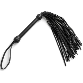 Ledergeißel mit geflochtenem Griff und Riemen