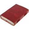 Lederbuch "Baum des Lebens", Mahagonirot, mit Metallverschluss