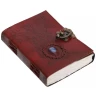 Leather Spirit Of The Forest Journal With Blue Stone