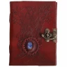 Leather Spirit Of The Forest Journal With Blue Stone