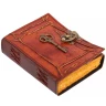Vintage Leather Bound Journal with Lock and Handmade Paper