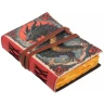 Leder-Notizbuch Drachenchronik mit Büttenpapier und Lederband-Verschluss
