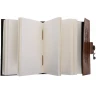 Leather Journal White Tree of Gondor with Elven Script and Clasp