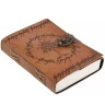Leather Journal White Tree of Gondor with Elven Script and Clasp