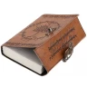 Leather Journal White Tree of Gondor with Elven Script and Clasp
