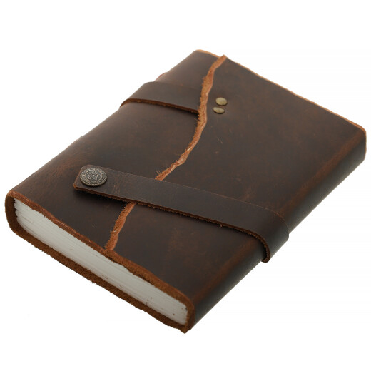 Tagebuch in Ledereinband dunkelbraun