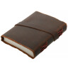 Leather cover diary dark brown