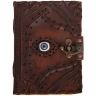 Lederbuch "Auge der Vorsehung", mit Schließe