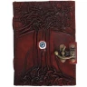 Lederbuch "Baum der Erkenntnis", mit Schließe