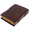 Leather Journal "Celtic Cross", Patinated Finish, Vintage Paper, 18.5x13.5 cm