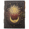 Ručně vyráběný kožený zápisník Den a noc | Slunce a Měsíc