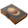 Handmade Leather Notepad Day and Night | Sun and Moon