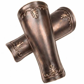 Römische Beinschienen Legionskommandeur – Antik-Messing-Finish