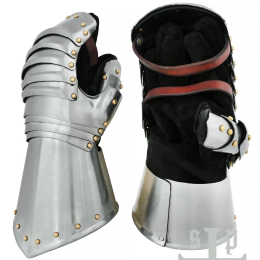 Pozdně gotické plátové palčáky „Schott-Sonnenberg“ – 1,6 mm ocel