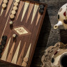 Schach und Backgammon, Set 2in1, klassisches Design, 41x41 cm