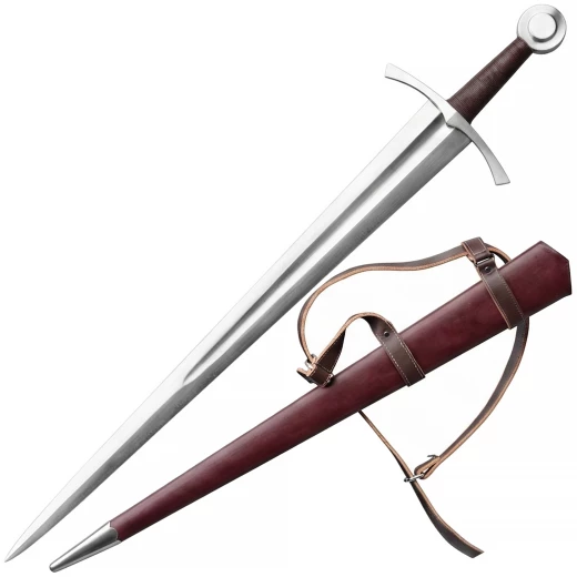 Ritterliches Einhandschwert Godfrey aus Damaststahl, Typ XIV