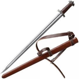 Wikingerschwert Jarl Haakon mit Scheide, Federstahl