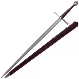 Bitevní dlouhý meč Oakeshott XIIa „War Sword“ s pochvou