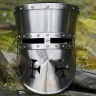 Kreuzritter Helm, 2 mm Stahl - Outlet