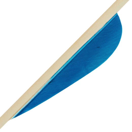 Letka na šíp z přírodního peří, 3" Parabol, jednobarevná RW