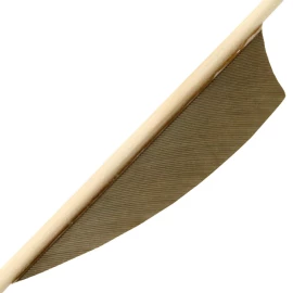 3" Natural Feathers – Shield, single-colored RW - Outlet