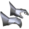 Pair of mitten gauntlets