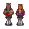 Schachfiguren und Schachbretter