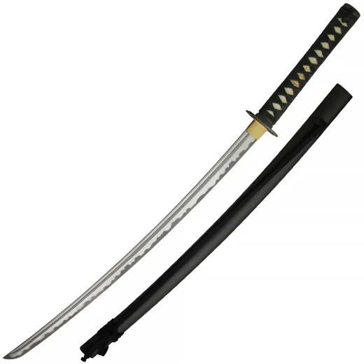 Musashi Trainings-Iaito mit Echtlederwicklung und ikonischem Doppelring-Stichblatt