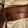 Broad Belt, brown leather