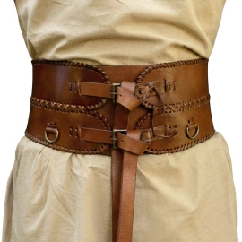 Breiter Leder-Miedergürtel für Kriegerinnen und Abenteurer - Outlet
