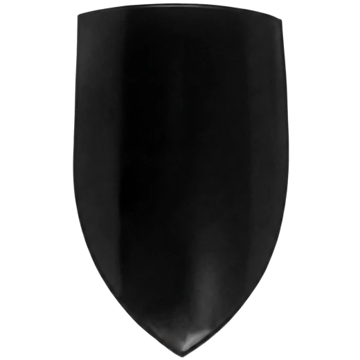Mittelalterlicher Wappenschild aus schwarzem Stahl zum Bemalen - Outlet