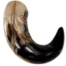 Hand-Engraved Tribal Face Drinking Horn, 500-600ml - Outlet