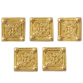 Five Brass Interlaced Belt Mounts for Legionaries - Outlet