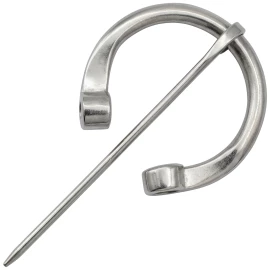 Mittelalterliche Hufeisenfibel aus Edelstahl für historische Umhänge - Outlet