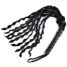Kožený bič "Kočka o devíti ocasech" | Černý