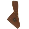 Noble Brown Leather Sword Frog with Heraldic Cross for Crusaders - Outlet