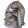 Gothic Bascinet Helmet with Hounskull Visor “Coburg” – Custom Made