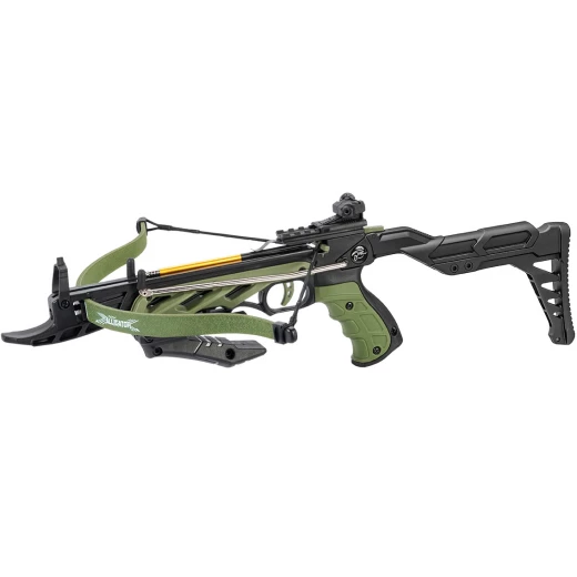 Reflexní pistolová kuše Alligator Man Kung MK-TCS2G 80lbs 185fps - zelená