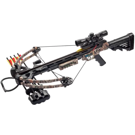 Man Kung MK-XB52FC Stalker Hochleistungs-Compoundarmbrust in Waldtarnung 185lbs 370fps