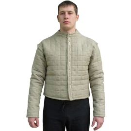 Living History Gambeson from 12-Layer Raw Linen