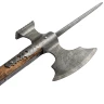 Mittelalterliche Infanterie-Stangenwaffe Mordaxt mit Hammer