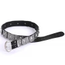 Medieval Warlord Studded Leather Belt with D-shaped buckle