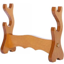 Holzständer Katanakake für Samurai-Schwerter Daisho Set aus Massivholz - Outlet