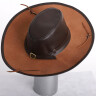 Captain Jack Tricorn Hat - S/M brown