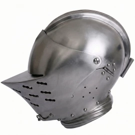 Tudorovská uzavřená přilba Armet – Ocelová ochrana hlavy ze 16. století
