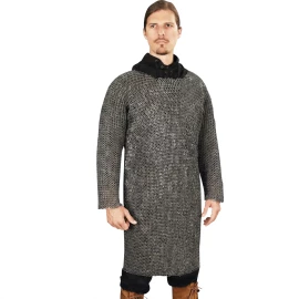 Kroužková košile z tmavého hliníku | Nýtovaná | Ø 12,5 mm