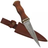 Zdobená skotská dýka Sgian Dubh z damaškové oceli